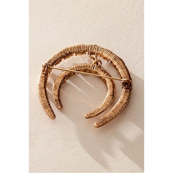 Free People Horsing Around Brooch in Gold Rhinestone Yellowstone Western Horse - Picture 6 of 14